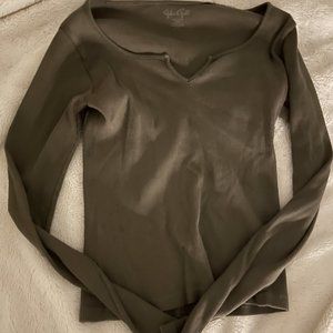 Green Brandy Melville Long Sleeve